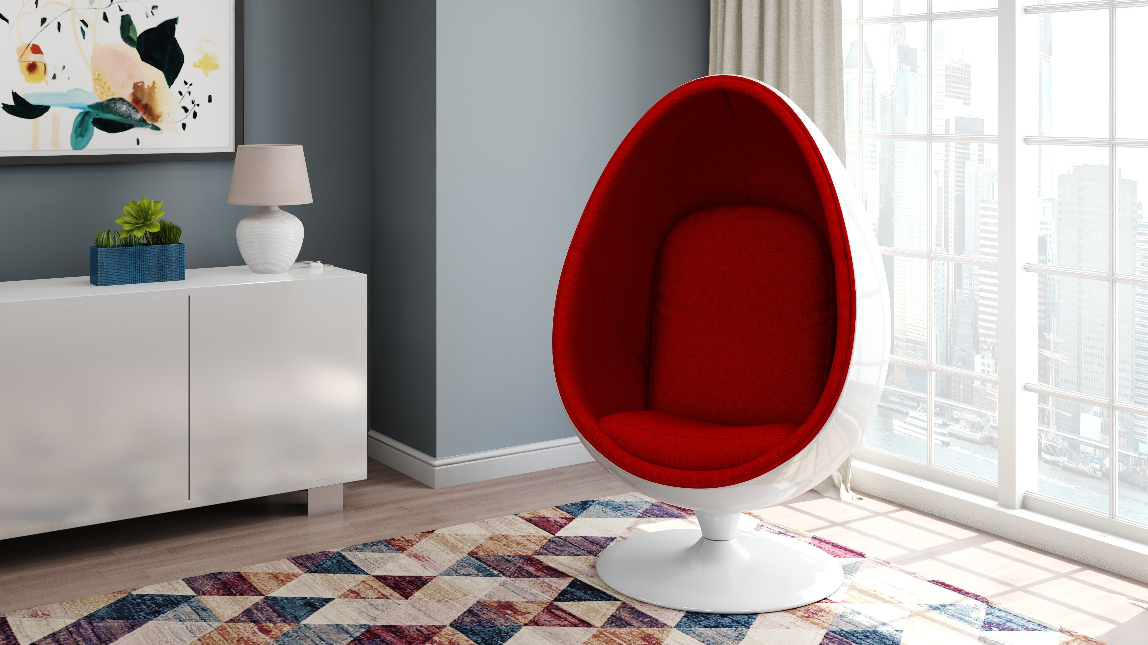 Orren Ellis Wesly 31 W Balloon Chair Wayfair